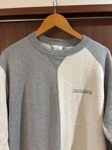 LOOPWHEELER 래글런 슬리브 트레이닝복 25주년 기념 상품