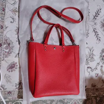 크림 교토 숄더백 빨간색