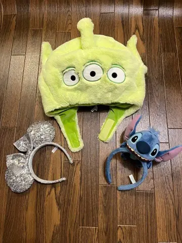 디즈니랜드 머리띠 모자 3종 세트