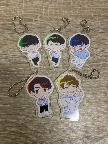 quizknock 퀴즈노크 아크릴 키링 5종 세트