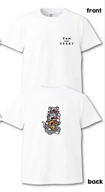 새상품 해피 복권 톰과 제리 복권 B상 콜라보레이션 티셔츠 아이스