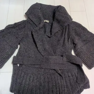 FULL NELSON 그레이 니트 코트 롱 가디건