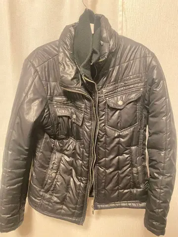 블랙 00s y2k archive 다운 자켓 그런지 짧은 기장 블랙 XL