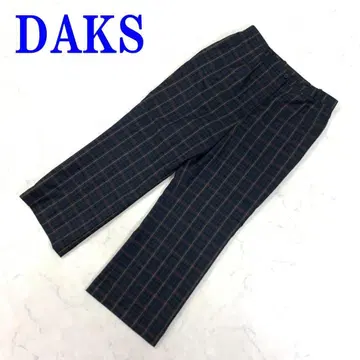 닥스 슬랙스 팬츠 그린 옐로우 레드 울 100% 76-101 C4290