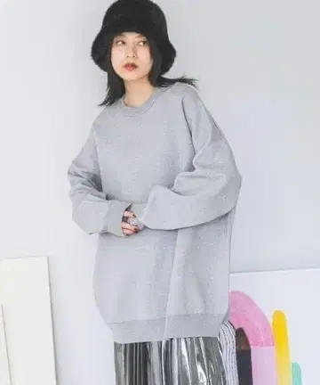 JEANASIS 12G W 자카드 볼륨 슬리브 풀오버