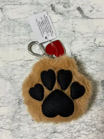 강아지 발자국 디자인 키링