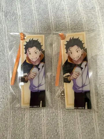 라이트 노벨 전시회 리제로 아크릴 책갈피 스바루