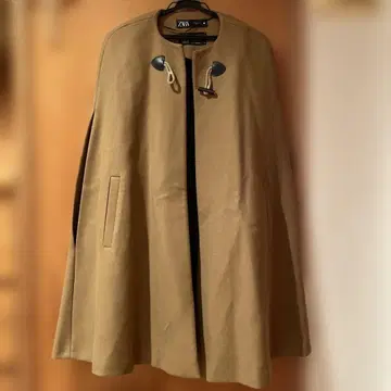 ZARA 만테코사 판초 케이프 코트