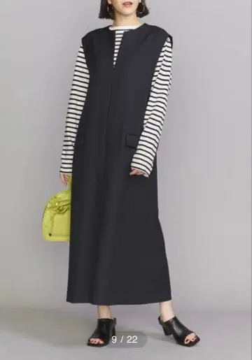 [ BEAUTY&YOUTH ] 트위드라이크 키넥 오버롤 스커트