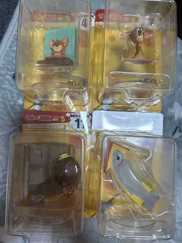 톰과 제리 해피 복권 FANNY ART 5 A상 4체 세트