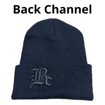 Back Channel 니트 캡 블랙 백 채널