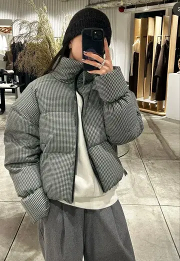 TODAYFUL 체크 다운 38 즉시 발송 가능