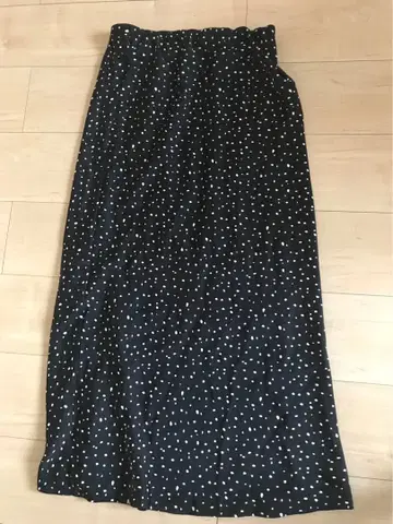 CHAOPANIC TYPY 도트 새틴 롱 스커트