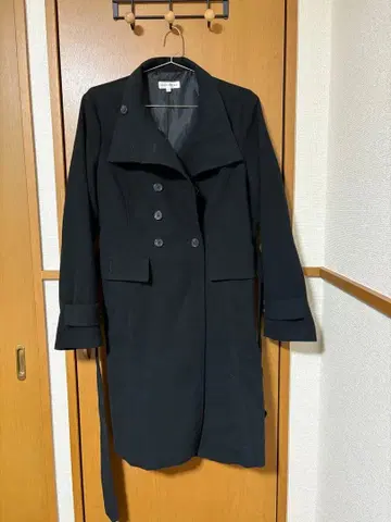 2WAY 여성용 트렌치코트 블랙