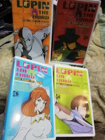 루팡 3세 퍼스트 TV 시리즈 VHS 1-4권 세트 1999년 릴리스