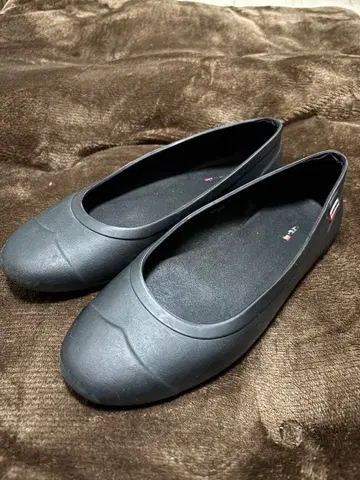 HUNTER 레인 신발 블랙 25cm 플랫슈즈