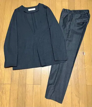 GALERIE VIE 갤러리 바이 울 셋업 차콜 그레이