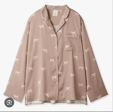 리본 무늬 상하의 세트 룸웨어