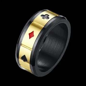 [ A012 ] 반지 남성용 여성용 골드 액세서리 반지 20호