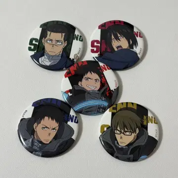 불꽃 소방대 캔뱃지 5개 세트