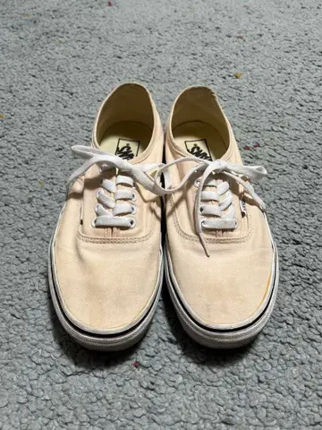 VANS 오센틱 핑크 27 에이징 가공 샌드 워시