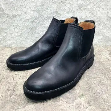 REGAL 리갈 사이드 고어 부츠 크레이프솔 천연 가죽 블랙 25.5cm