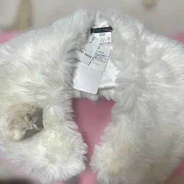 L'EST ROSE 화이트 퍼 스톨