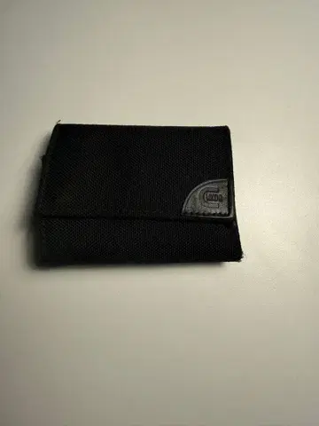 블랙 나일론 3단 폴더형 지갑