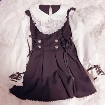 리즈리사풍 지뢰계 셋업 블랙