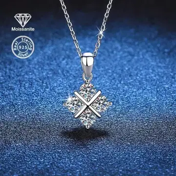 1.2CT 모이사나이트 펜던트 목걸이