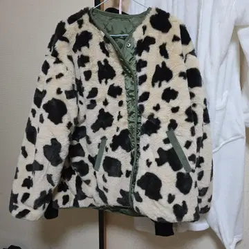 소 패턴 디자인 점퍼 M 사이즈