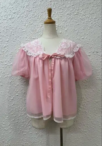 빈티지 러블리 리본 쉬폰 블라우스