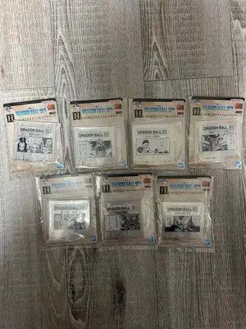 드래곤볼 제일복권 40th H상 로고 블록 7종