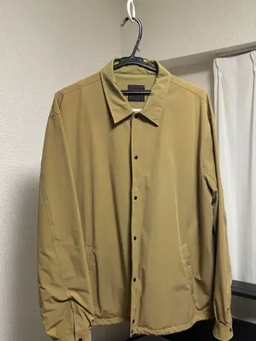 베이지 버튼 셔츠 자켓