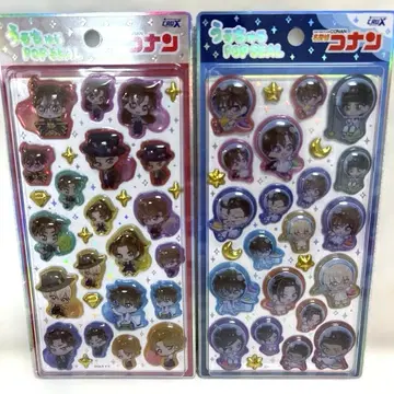 코난 우루츄루 팝 씰 2장 세트 정품