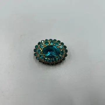 242 빈티지 터콰이즈 타원형 브로치