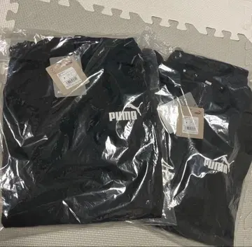 PUMA 블랙 셋업 맨투맨 새상품