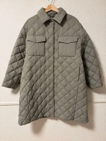 UNIQLO C 퍼프테크 오버사이즈 퀼트 코트