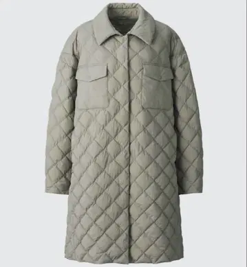 UNIQLO C 퍼프테크 오버사이즈 퀼트 코트