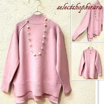 2026 신상 신축성 쫀득하고 부드러운 봄 컬러 니트 L-LL/핑크