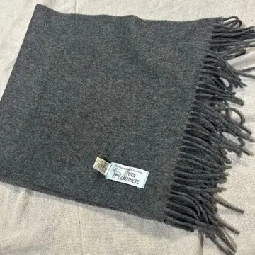 PURE CASHMERE 캐시미어 100% 그레이 머플러