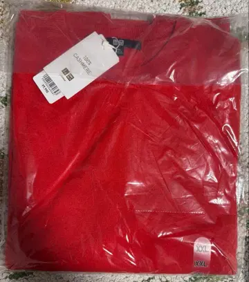 UNIQLO 캐시미어 크루넥 스웨터 XXL 레드