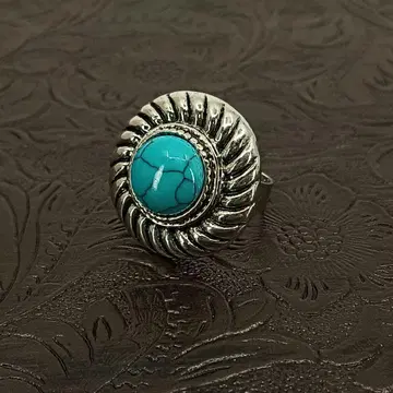 빈티지 실버 터콰이즈 반지 16호