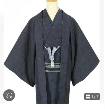 남자 앙상블 수타 쓰치메 하오리 적응 신장 175cm 전후 순수 실크