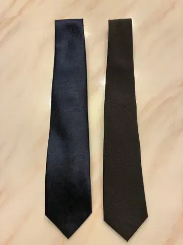 Silliman 넥타이 세트 네이비 다크 브라운 2개 세트 새상품급
