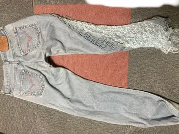 빈티지 리메이크 여성용 데님