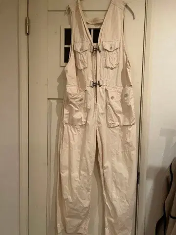 크림색 더블 포켓 살로펫