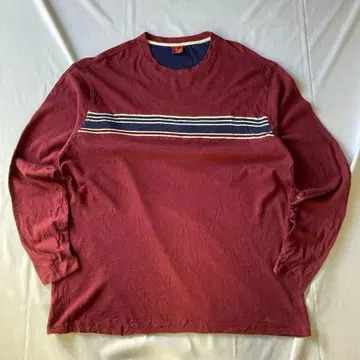 00년대 서멀 롱티 보더 그런지 Y2K 헤이세이 인기 구제 의류 2XL