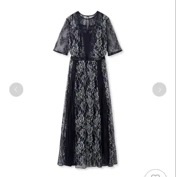 FRAY I.D 콤비네이션 레이스 내로우 드레스