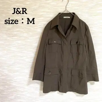 J&R 밀리터리 자켓 [ M ] 겉옷 얇은 소재 히든 버튼 심플 0897